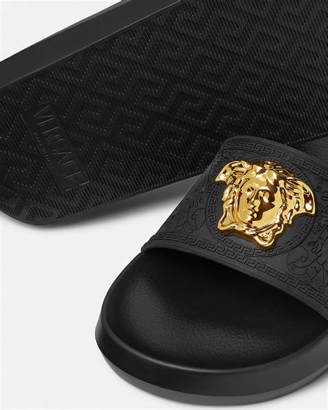 mens versace palazzo idol shoe|Versace Palazzo Slides Black Men's .